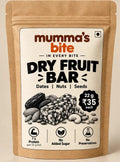 Mumma's Bite Dry Fruit Energy Bar pouch, front: 22 g bar, ₹35 each